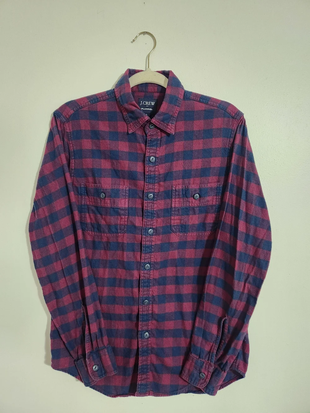 J. Crew Red and Blue Buffalo Plaid Button-Down Shirt